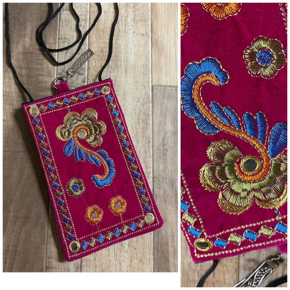 Handmade Indian Embroidered mini bag